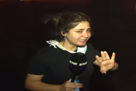 Reporter breaks down in tears hearing people scream for help as fires spread in Mechref